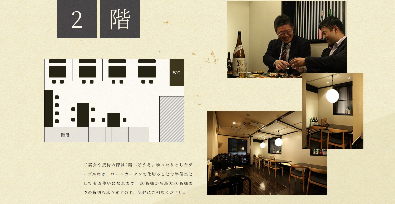 宴会ページ　店内レイアウト