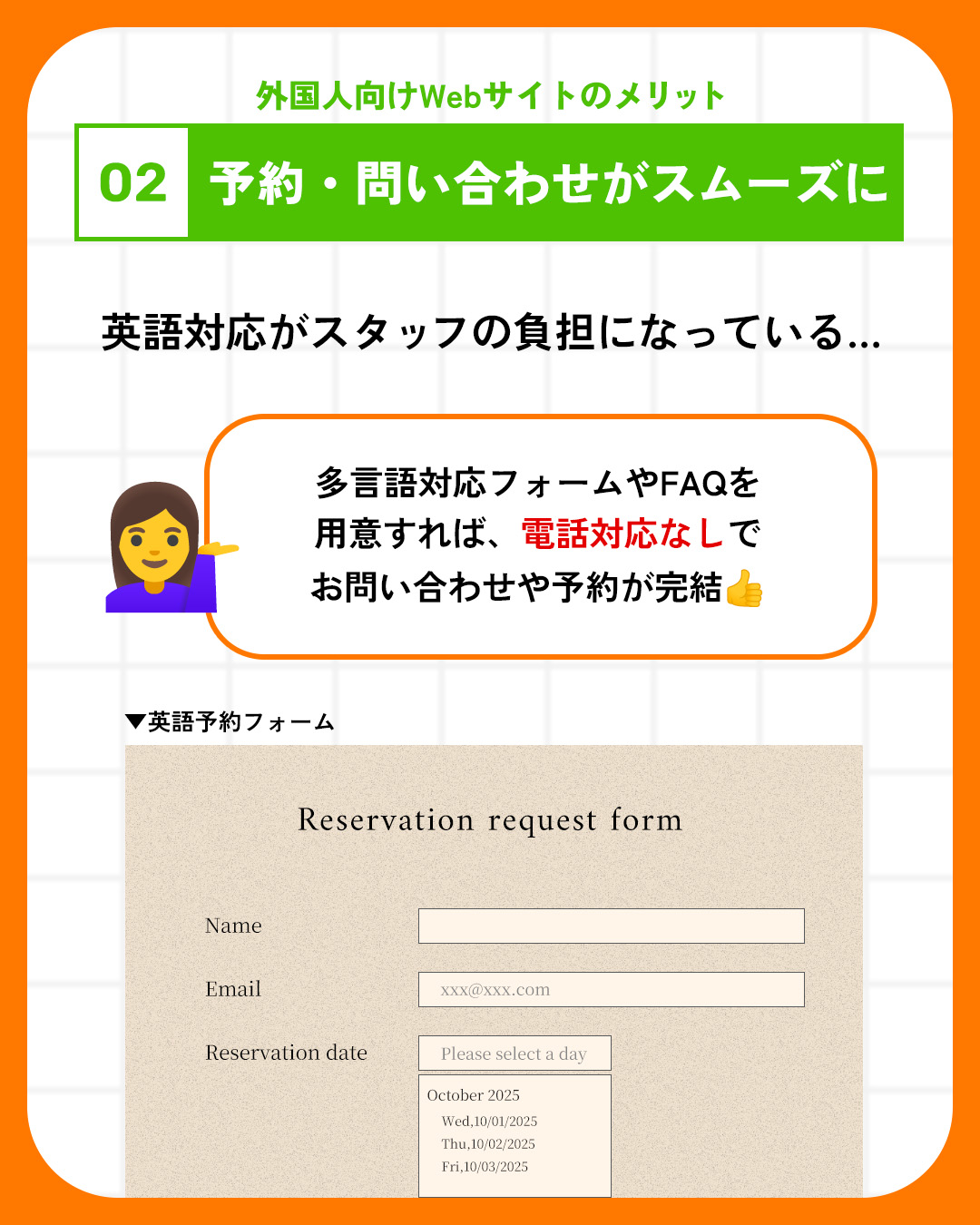 予約がスムーズ